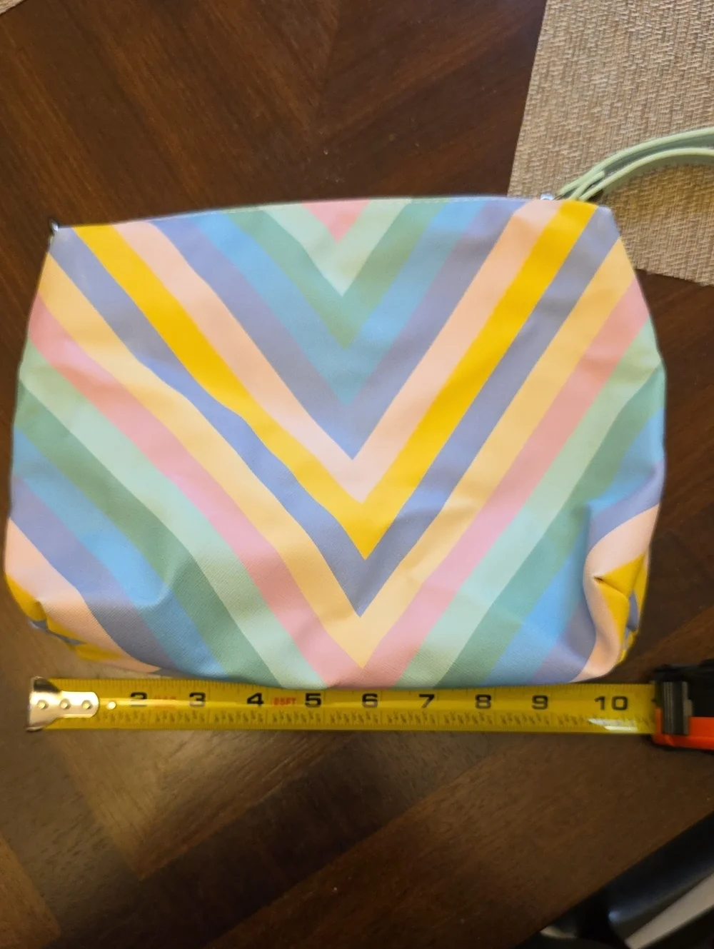 Steve Madden Pastel Chevron Wristlet Pouch